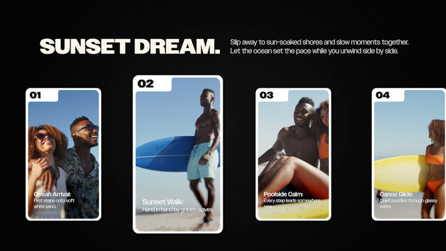 Modern Media Card Carousel