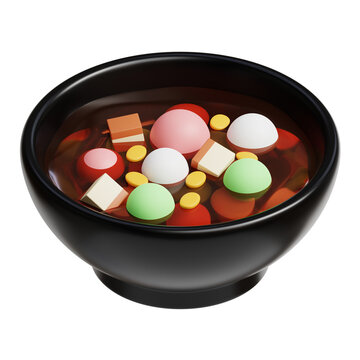 3d wedang ronde food icon