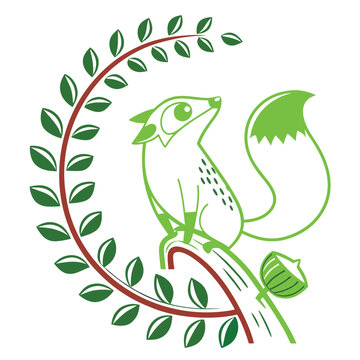 Vector illustration of a person parasailing, green and black parasail