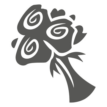 Rose bouquet icon