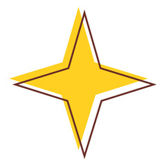 Obraz premium Sharp star icon 05