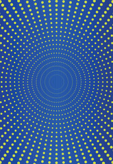 Obraz premium Abstract Dotted Circle Background, Colorful Gradient Design