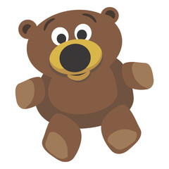 Obraz premium Cartoon teddy bear
