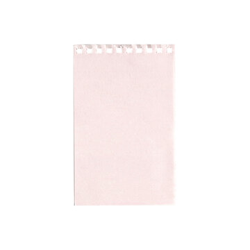 Single pastel sticky note on white background. Minimal note paper mockup for planning, reminder and productivity concept.