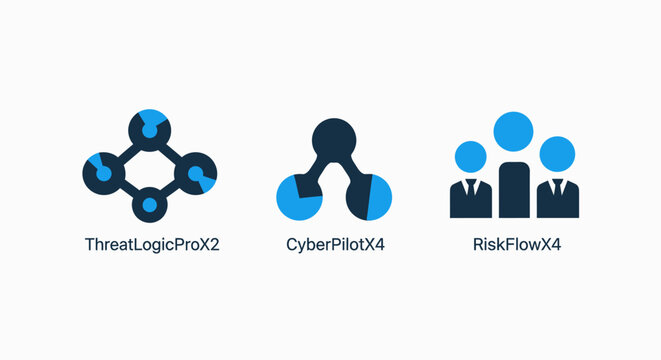 Interconnected thematic network, concept chart, and audience group icons for business and communication strategies