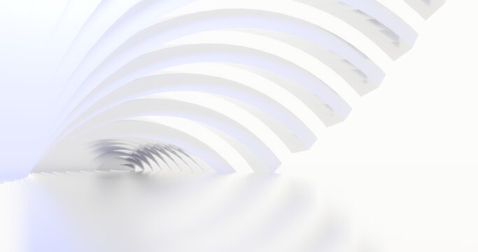 Futuristic architecture background 3d render