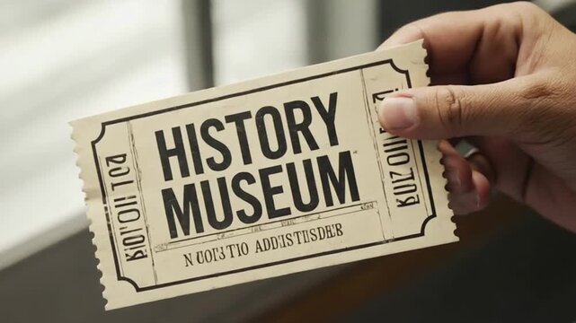 History museum ticket.