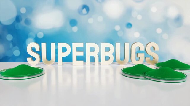 Superbugs. Research on bacteria and antibiotics.