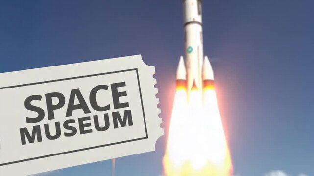 Space museum ticket.