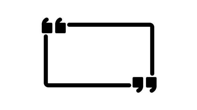 animated concept of speech bubbles or text, message frames.