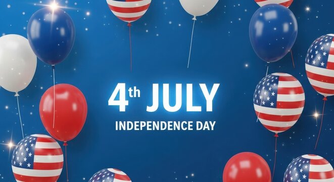 Celebrate freedom usa independence day 4th of july patriotic balloons