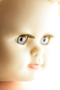 Puppengesicht, Detail, Nahaufnahme