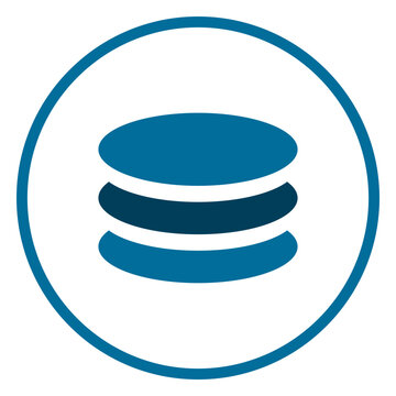 Database circle icon