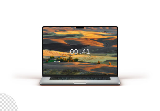 Laptop Screen Mockup Isolated