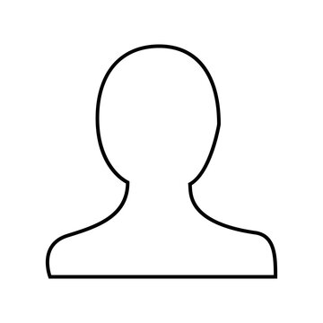 User person thin line icon