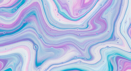 Obraz premium Pastel swirling liquid pattern with pink blue and white hues