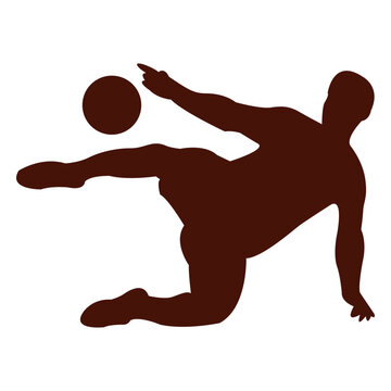 Football volley kick