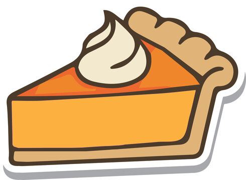 Orange Pie Slice Cake