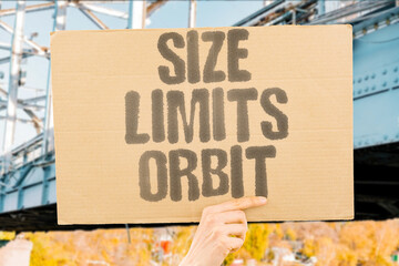 "Size Limits Orbit" The sheer size limits of orbital systems mean any serious compute platform would require many separate launches to assemble. SPACE. ORBIT. SIZE. ENGINEER. LIMITS. © AndriiKoval