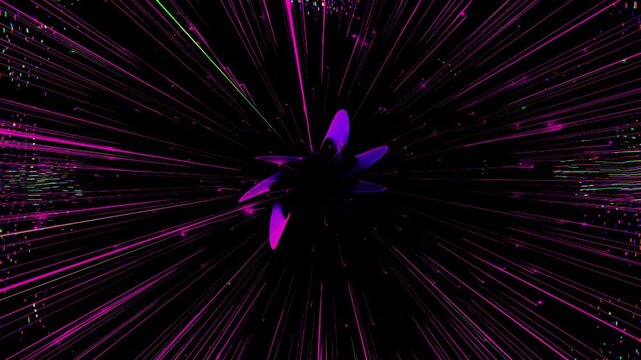 Watch Light Patterns Move Through Dark Space in This Colorful Animation Showing Endless Design