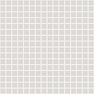 Small  Scale Seamless Geometric Pattern with Blue and Beige Elements
