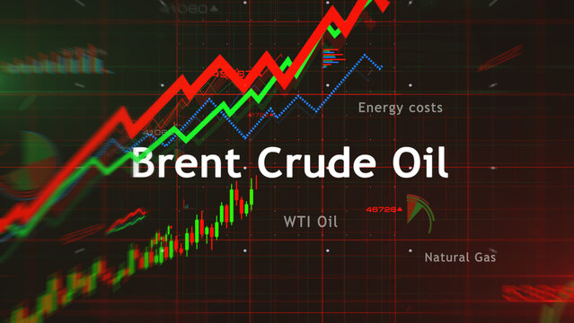 Oil and LNG charts and graphs diagram illustration