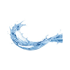 Obraz premium Dynamic water splash shape on transparent background