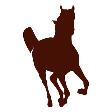 Farm horse silhouette