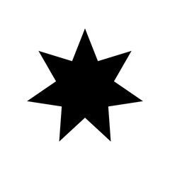 Obraz premium Star heptagram