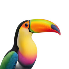 Obraz premium Vibrant Toucan with Colorful Beak Displaying Natural Beauty and Charm