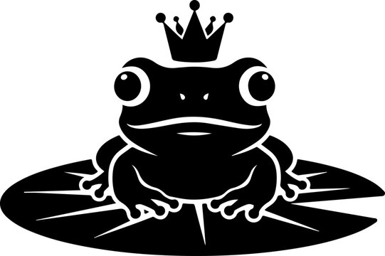 Tiny Frog silhouette vector illustration