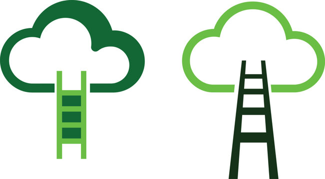 ) Cloud icons with ladders: how pared-down green symbols are being used to communicate access, 