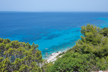 Fototapeta premium Lefkada Island near Pefkoulia beach, Ionian, Greece