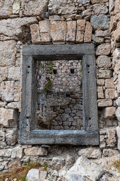 Ruins of Fort Predel in alpine mountain landscape on historic border in Slovenia