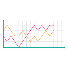 Obraz premium Line graph 7