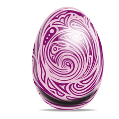 Obraz premium Swirls pattern easter egg 1