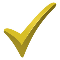 Yellow check mark © Vexels