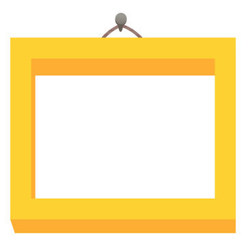 Yellow photo frame