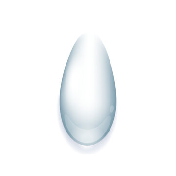 Realistic water drop ellipse