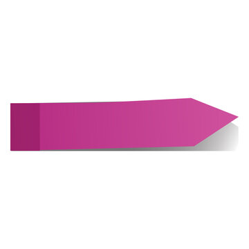 Violet sticky note arrow sticker