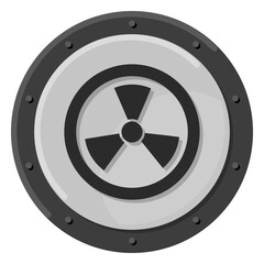 Obraz premium Nuclear warning