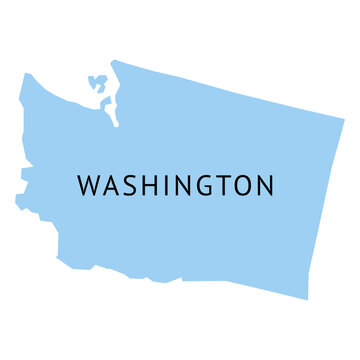 Washington state plain map