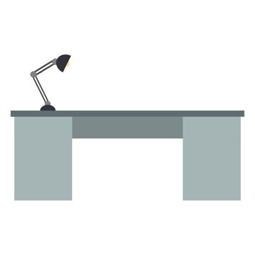 Metal office desk clipart