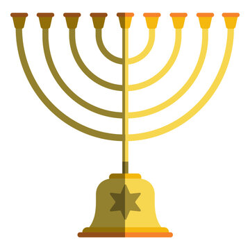Hanukkah menorah candlestick