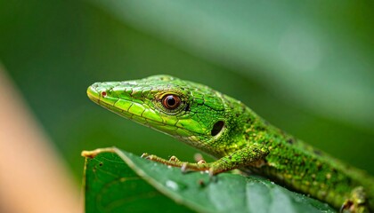 Fototapeta premium lizard on a tree