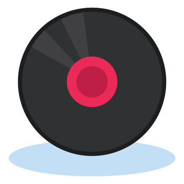 Vinyl record icon  music