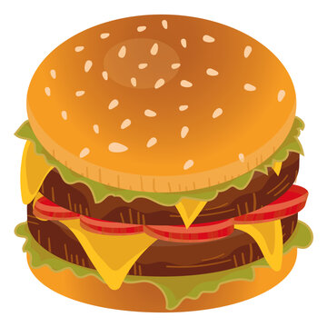 Double cheeseburger icon