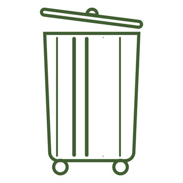 Trash bin icon