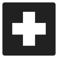 Obraz premium Cross square icon