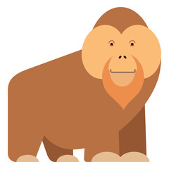 Orangutan monkey illustration © Vexels